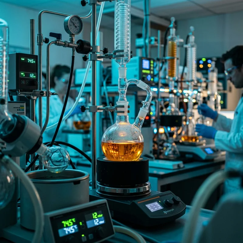 Botanical extraction laboratory setup